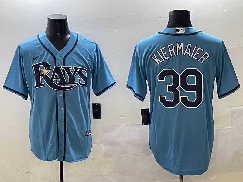Men Tampa Bay Rays #39 Kiermaier Light Blue Game 2025 Nike MLB Jersey style 1->tampa bay rays->MLB Jersey